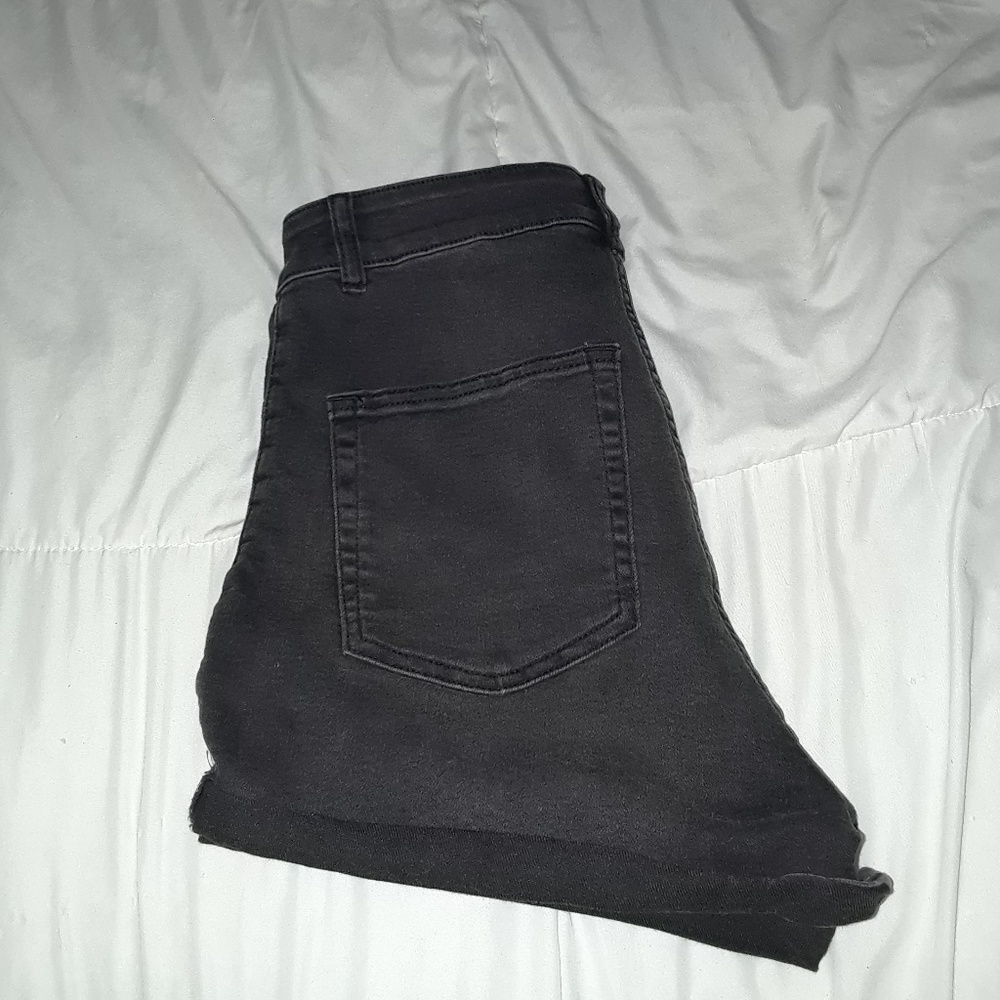 black vintage high wasted shorts